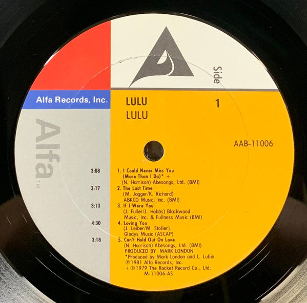 Lulu - Lulu (VG) (Vinyl LP)