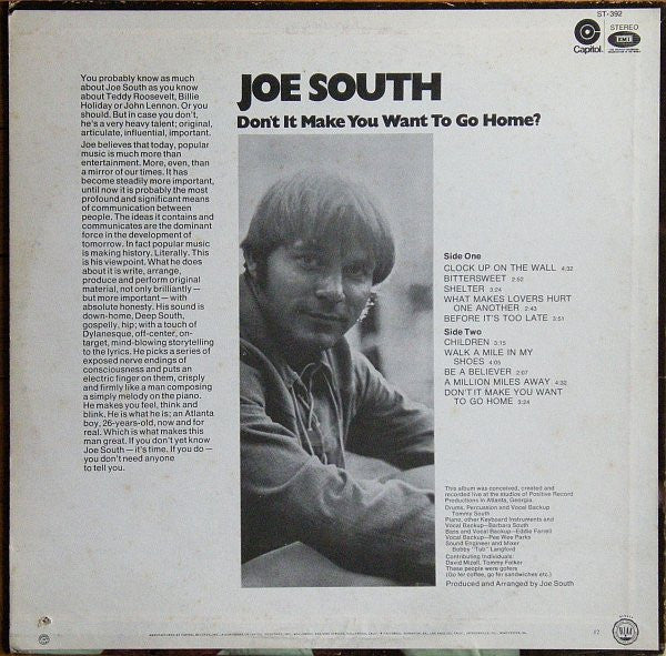 South, Joe - Don't It Make You Want To Go Home (VG) (Vinyl LP)