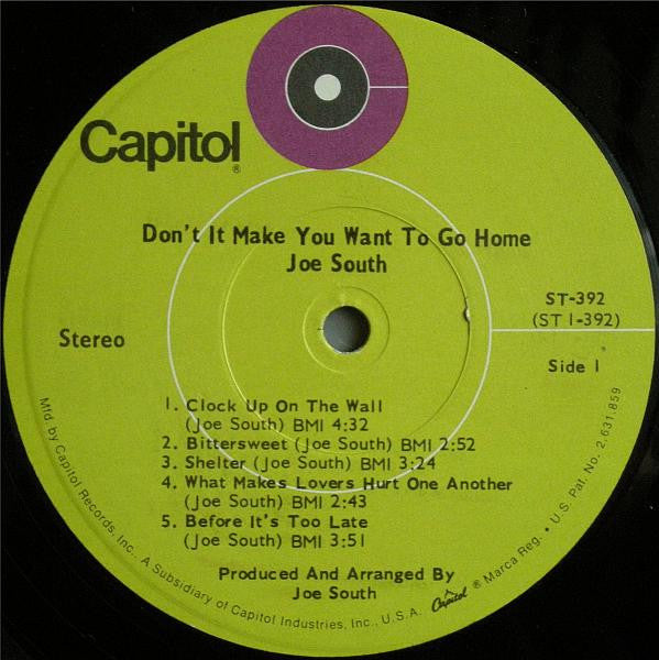 South, Joe - Don't It Make You Want To Go Home (VG) (Vinyl LP)