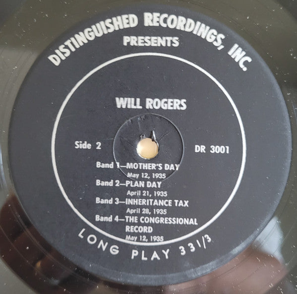Rogers, Will - Will Rogers (Vinyl, VG) (Vinyl LP)