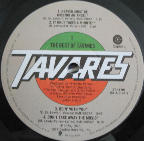 Tavares - The Best Of Tavares (Vinyl, VG) (Vinyl LP)