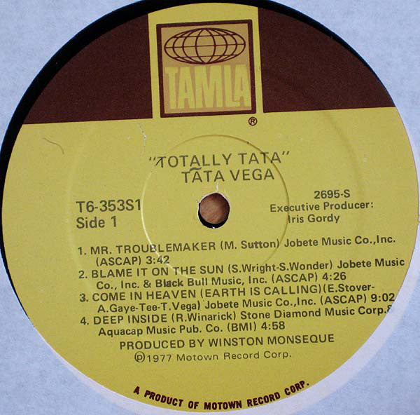 Vega, Tata - Totally Tata (VG) (Vinyl LP)