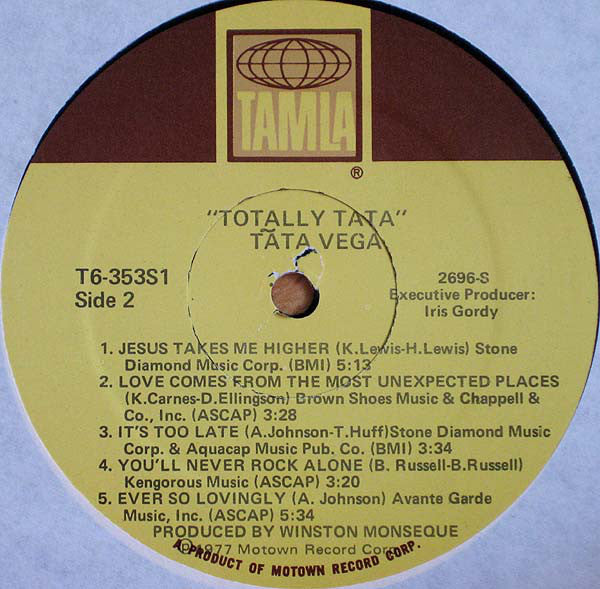 Vega, Tata - Totally Tata (VG) (Vinyl LP)