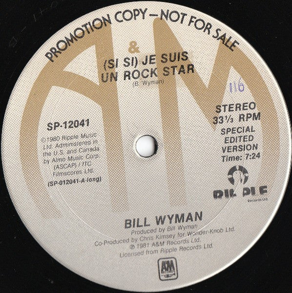 Wyman, Bill - (Si Si) Je Suis Un Rock Star (VG+) (Vinyl LP)