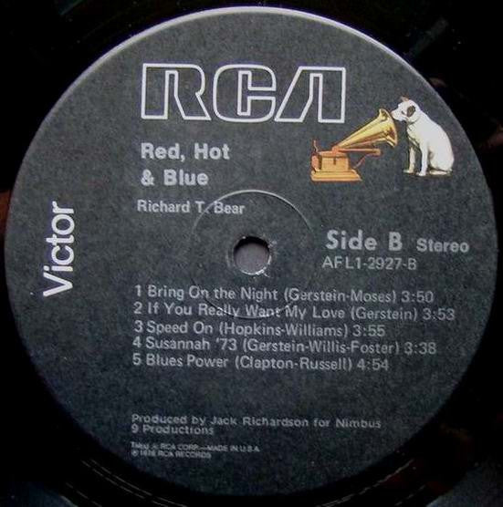 Bear, Richard T. - Red, Hot & Blue (VG+) (Vinyl LP)