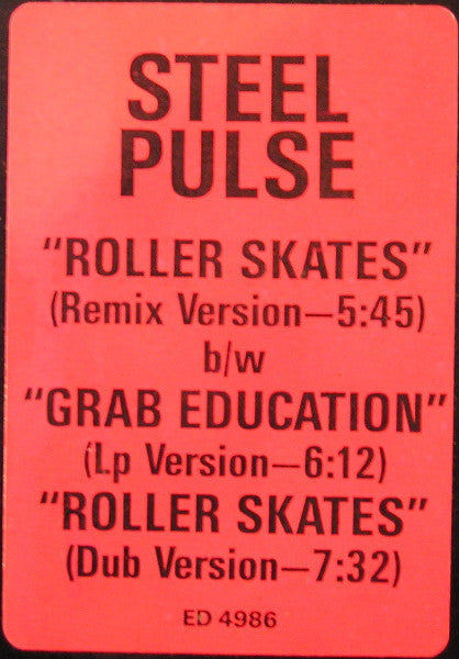 Steel Pulse - Roller Skates (Vinyl, VG+) (Vinyl LP)
