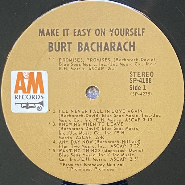 Bacharach, Burt - Make It Easy On Yourself (Vinyl, VG) (Vinyl LP)