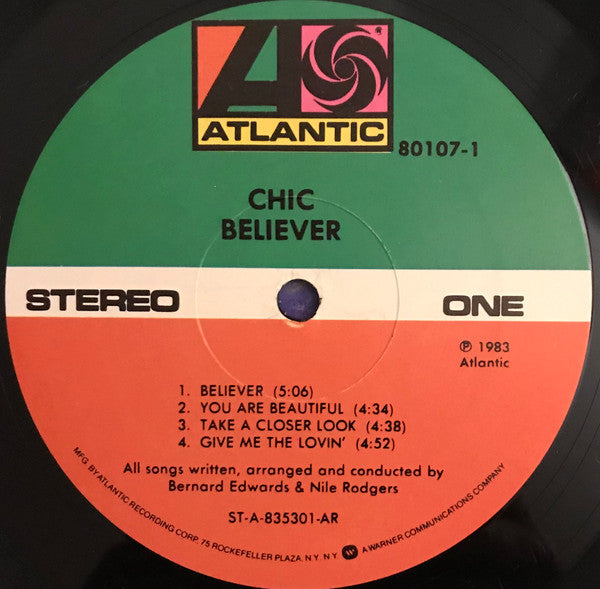 Chic - Believer (VG) (Vinyl LP)