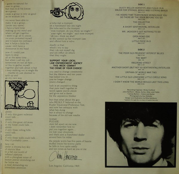 Hartford, John - John Hartford (VG) (Vinyl LP)
