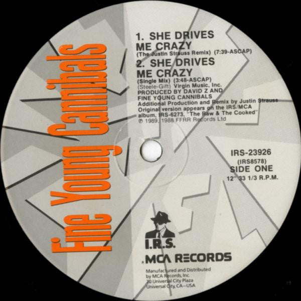 Fine Young Cannibals - She Drives Me Crazy (Vinyl, VG+) (Vinyl LP)