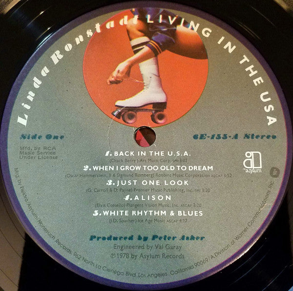 Ronstadt, Linda - Living In The USA (VG+) (Vinyl LP)