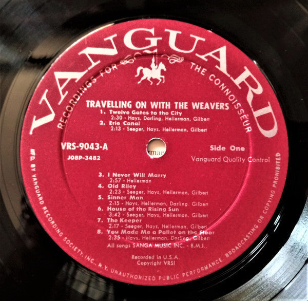 Weavers - Travelling On With The Weavers (VG+) (Vinyl LP)
