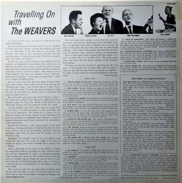 Weavers - Travelling On With The Weavers (VG+) (Vinyl LP)
