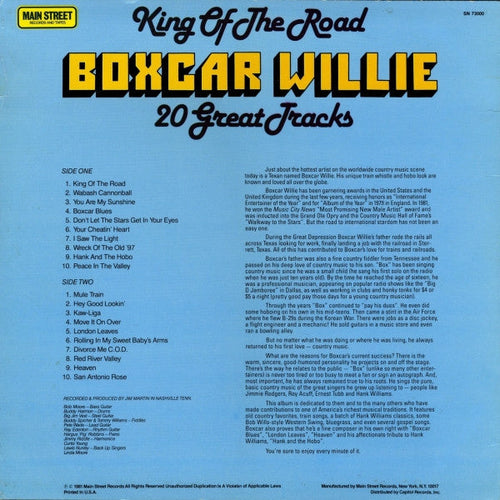 Boxcar Willie - King Of The Road 20 Great Tracks (Vinyl, NM or M-) (Vinyl LP)