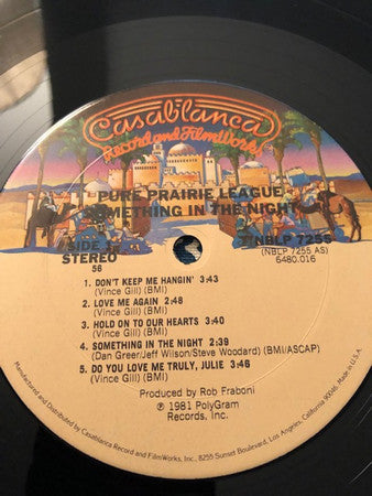 Pure Prairie League - Something In The Night (VG+) (Vinyl LP)