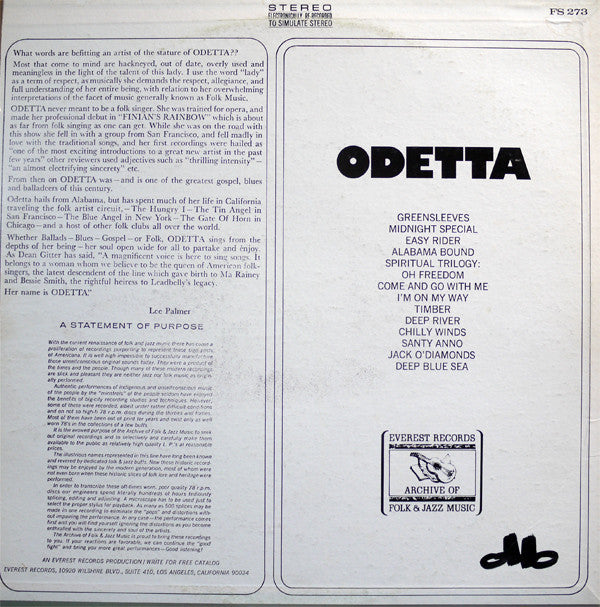 Odetta - Odetta (Vinyl, VG) (Vinyl LP)