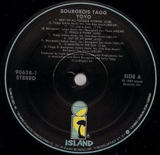 Bourgeois Tagg - Yoyo (NM or M-) (Vinyl LP)