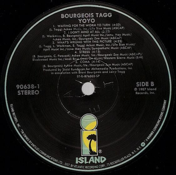 Bourgeois Tagg - Yoyo (NM or M-) (Vinyl LP)