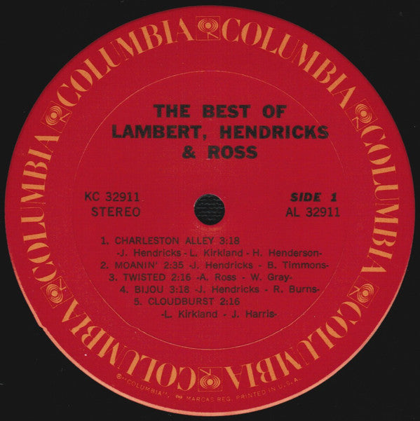 Lambert, Hendricks & Ross - The Best Of Lambert, Hendricks & Ross (VG+) (Vinyl LP)