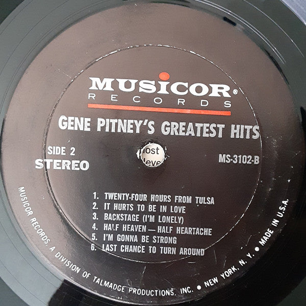 Pitney, Gene - Greatest Hits Of All Times (VG) (Vinyl LP)