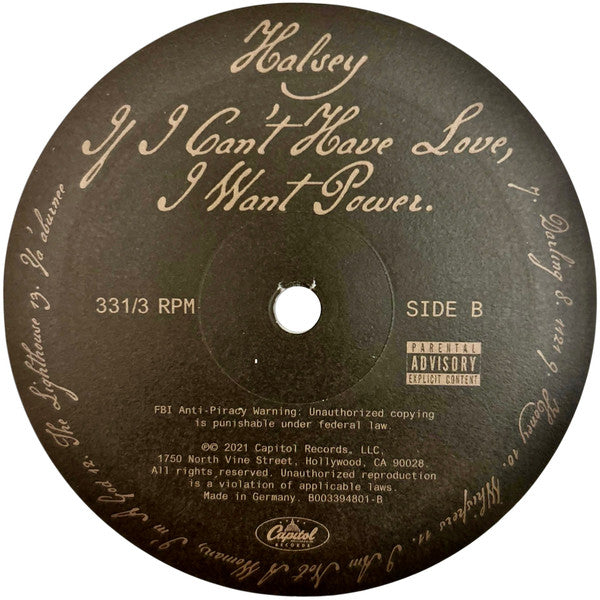 Halsey - If I Can't Have Love, I Want Power (Vinyl, M) (Vinyl LP)