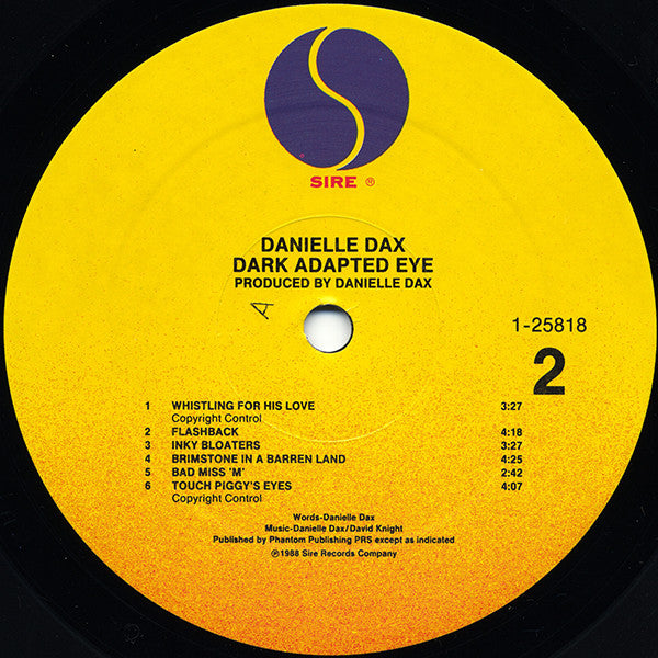 Dax, Danielle - Dark Adapted Eye (VG+) (Vinyl LP)