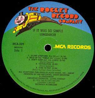 Longdancer - If It Was So Simple (NM or M-) (Vinyl LP)