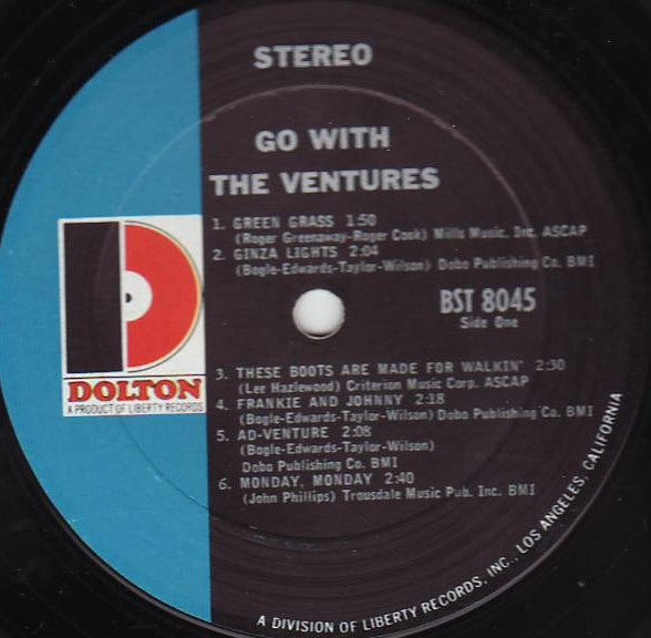 Ventures - Go With The Ventures (Vinyl, VG+) (Vinyl LP)