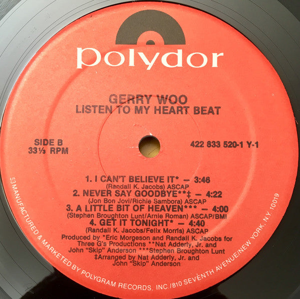 Woo, Gerry - Listen To My Heart Beat (Vinyl, VG+) (Vinyl LP)
