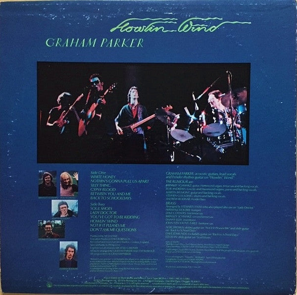 Parker, Graham - Howlin Wind (VG+) (Vinyl LP)