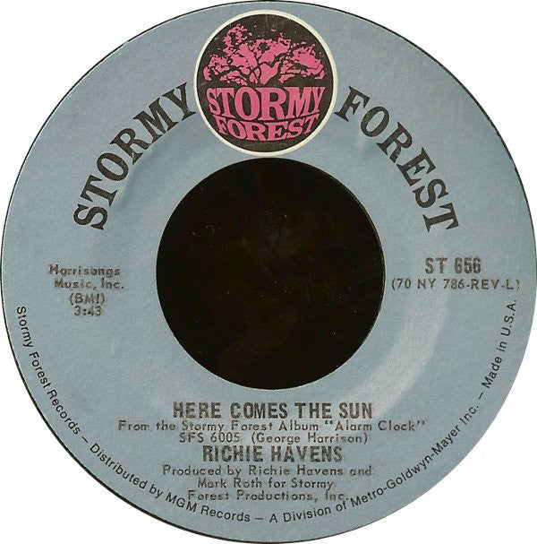 Havens, Richie - Here Comes The Sun / Younger Men Get Older (VG) (Vinyl LP)