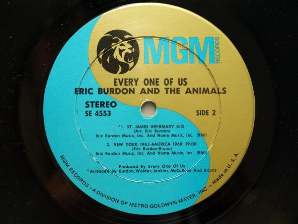 Burdon, Eric & The Animals - Every One Of Us (VG+) (Vinyl LP)