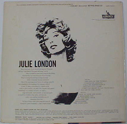 London, Julie - The End Of The World (Vinyl, VG+) (Vinyl LP)