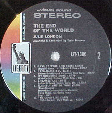 London, Julie - The End Of The World (Vinyl, VG+) (Vinyl LP)