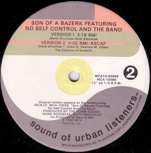 Son Of Bazerk Featuring No Self Control And The Band - Change The Style (NM or M-) (Vinyl LP)
