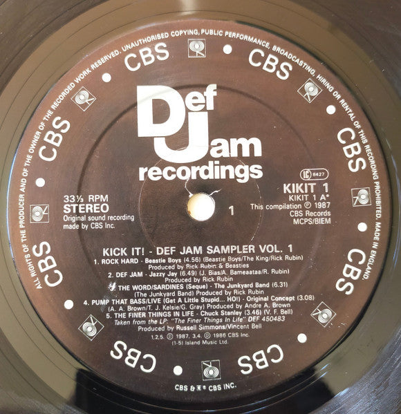 Various - Kick It! The Def Jam Sampler Volume One (VG+) (Vinyl LP)