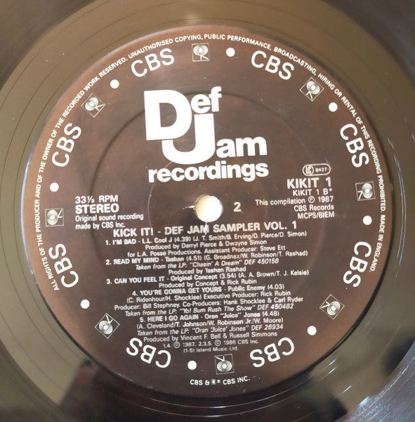 Various - Kick It! The Def Jam Sampler Volume One (VG+) (Vinyl LP)