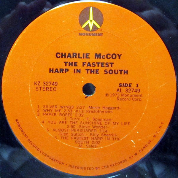 McCoy, Charlie - The Fastest Harp In The South (VG+) (Vinyl LP)