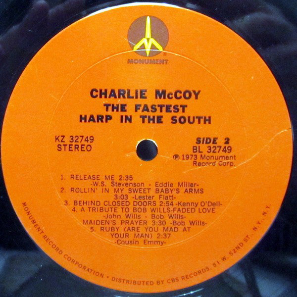 McCoy, Charlie - The Fastest Harp In The South (VG+) (Vinyl LP)