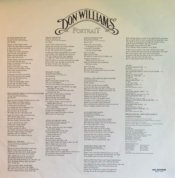 Williams, Don - Portrait (Vinyl, VG+) (Vinyl LP)
