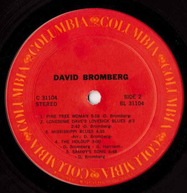 Bromberg, David - David Bromberg (Vinyl, VG+) (Vinyl LP)