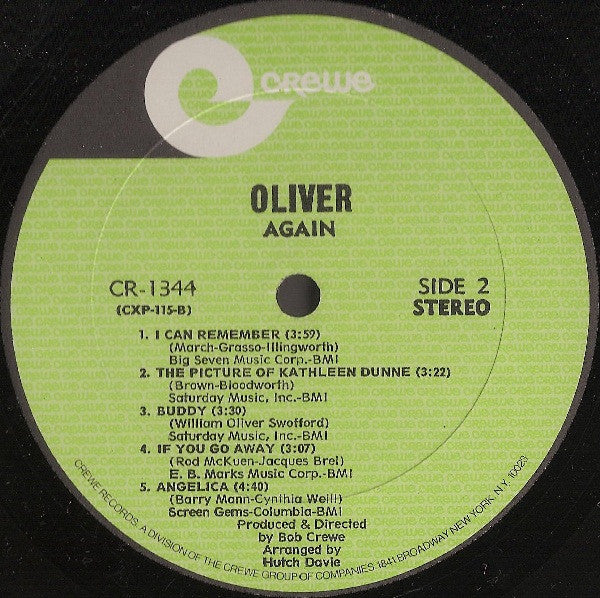 Oliver- Again (VG) (Vinyl LP)