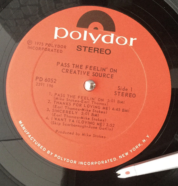 Creative Source - Pass The Feelin' On (VG+) (Vinyl LP)