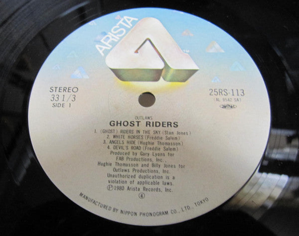 Outlaws - Ghost Riders (Vinyl, VG) (Vinyl LP)