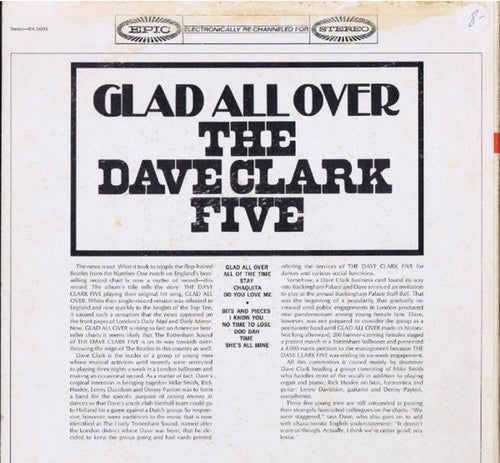 Clark, Dave Five - Glad All Over (Vinyl, VG) (Vinyl LP)