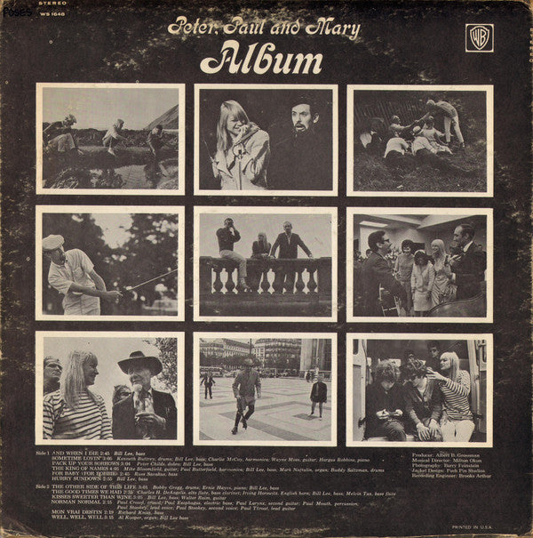 Peter, Paul And Mary - Album (VG+) (Vinyl LP)