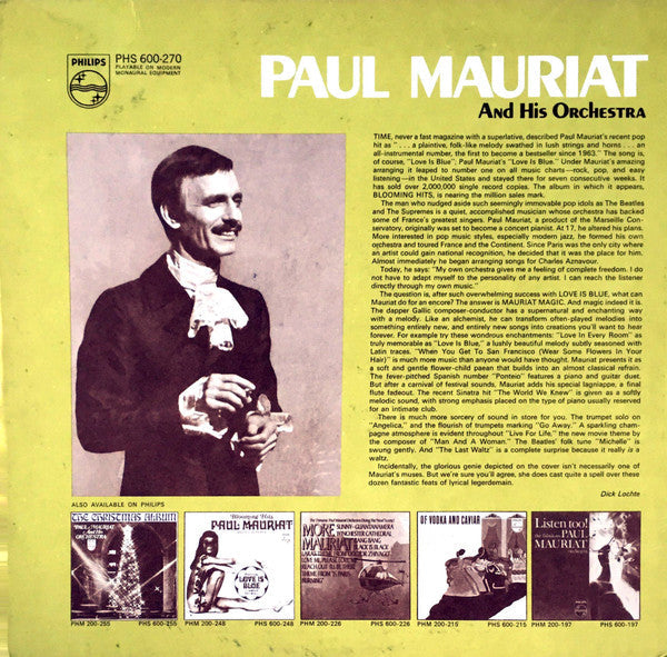 Mauriat, Paul And His Orchestra - Mauriat Magic (VG+) (Vinyl LP)