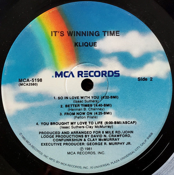 Klique - It's Winning Time (VG+) (Vinyl LP)