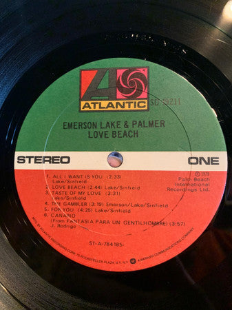 Emerson, Lake & Palmer - Love Beach (VG+) (Vinyl LP)