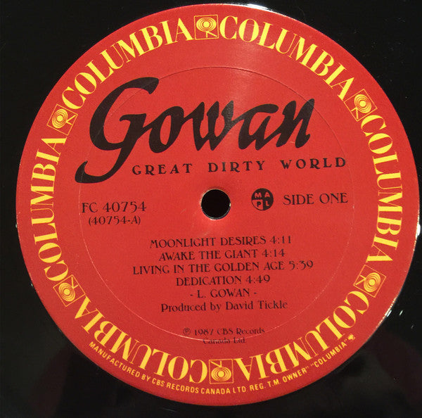 Gowan - Great Dirty World (VG+) (Vinyl LP)